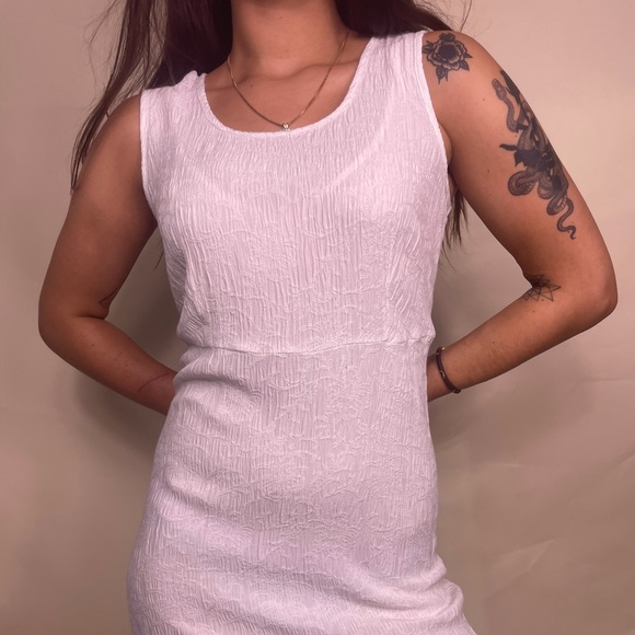 Vintage 90s More Jazz white floral embroidered plus size midi sun dress Size 16 - Picture 7 of 13